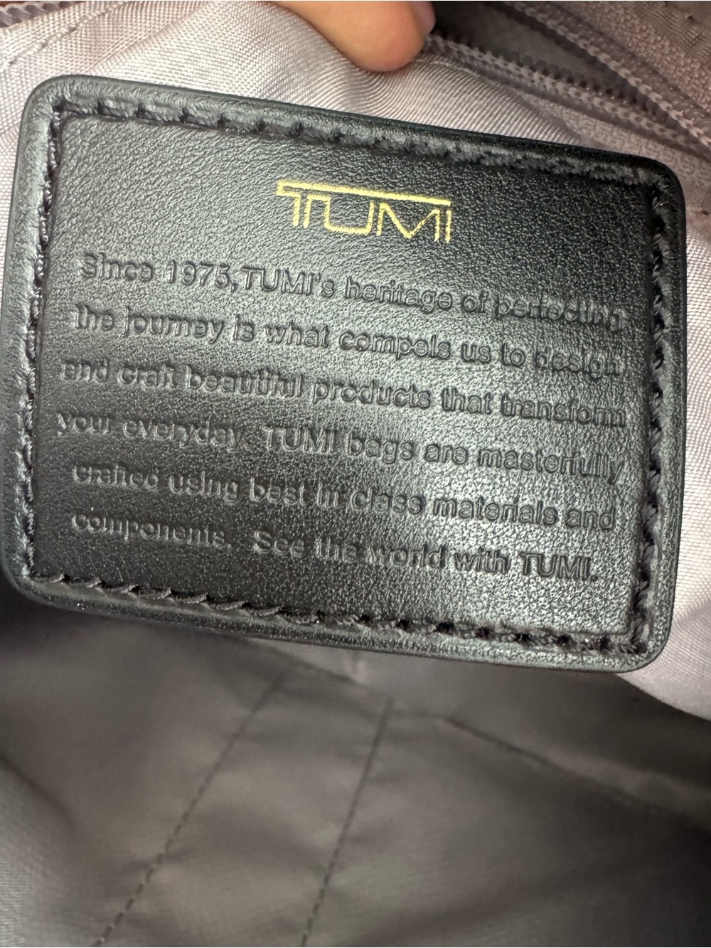 Tumi Black Sutton Crossbody with Gold-Tone Hardware - Picture 10 of 12